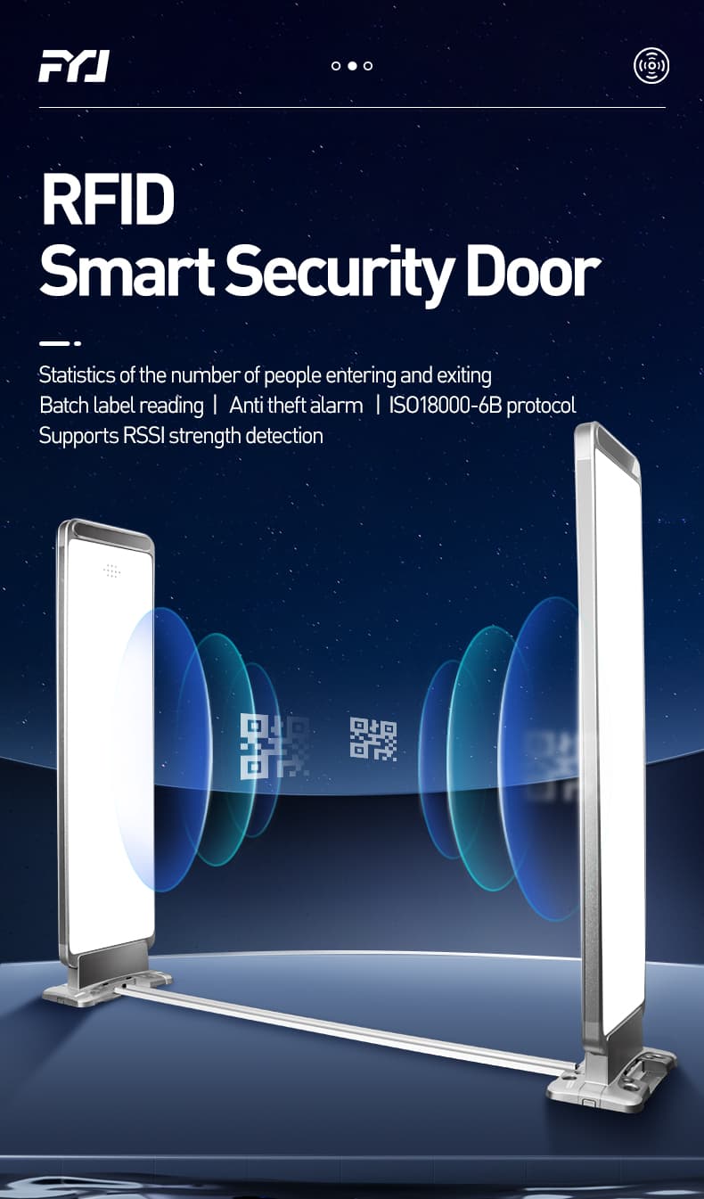 Automated RFID anti-theft door