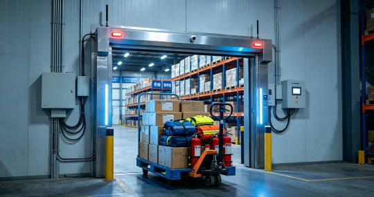 RFID automated inbound management for emergency materials using RFID tags, readers, and warehouse management software