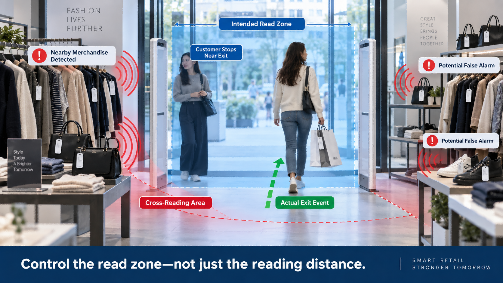 RFID Gates for Retail Loss Prevention: How to Reduce False Alarms and Cross-Reading
